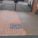 Block paving cleaning - during